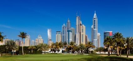 Giocare a golf a Dubai